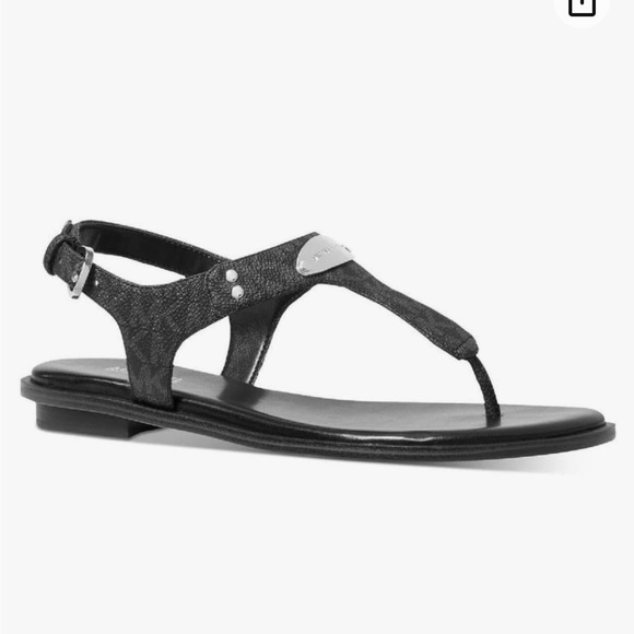 Michael Kors Women’s MK Logo Plate Sandals. New - Picture 7 of 7